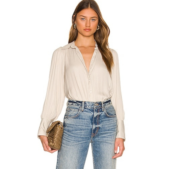 Free People Tops - NWT Free People Serena Silky Shirt